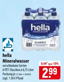 Famila Nord Ost hella Mineralwasser Classic Angebot