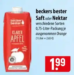 Famila Nord Ost beckers bester KLARER APFEL Angebot
