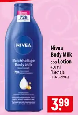 Famila Nord Ost Nivea Body Milk Angebot