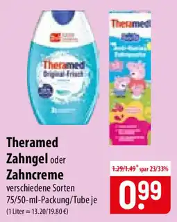 Famila Nord Ost Theramed Zahngel oder Zahncreme Angebot