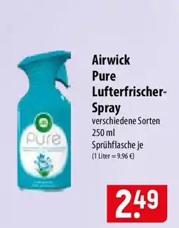 Famila Nord Ost Airwick Pure Lufterfrischer-Spray Angebot