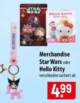 Famila Nord Ost Merchandise Star Wars oder Hello Kitty Angebot