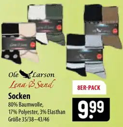 Famila Nord Ost Ole Larson Lena & Sund Socken Angebot