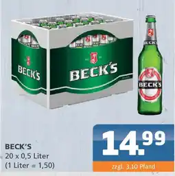 Getränke Lehmann BECK'S Angebot