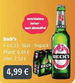 Getränkeland Mayer Beck's Angebot
