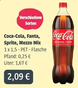 Getränkeland Mayer Coca-Cola, Fanta, Sprite, Mezzo Mix Angebot