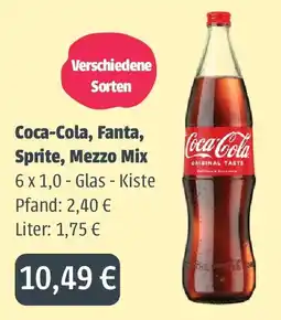 Getränkeland Mayer Coca-Cola, Fanta, Sprite, Mezzo Mix Angebot