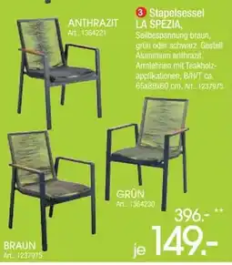 Zurbrüggen Stapelsessel LA SPEZIA Angebot