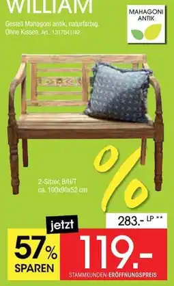 Zurbrüggen WILLIAM Gestell Mahagoni antik, naturfarbig Angebot