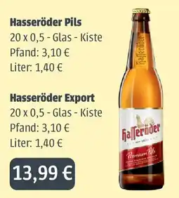 Getränkeland Mayer Hasseröder Pils Angebot