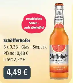 Getränkeland Mayer Schöfflerhofer Grapefruit Angebot