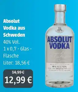 Getränkeland Mayer Absolut Vodka Angebot