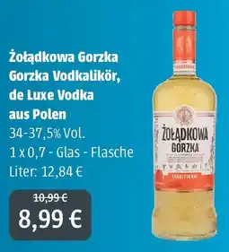 Getränkeland Mayer Żołądkowa Gorzka Vodkalikör de Luxe Vodka aus Polen Angebot
