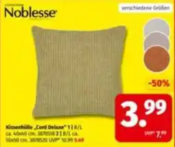 Segmüller Kissenhülle „Cord Deluxe“ Angebot