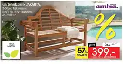 Zurbrüggen Gartensitzbank JAKARTA, 2-Sitzer, Teak massiv Angebot