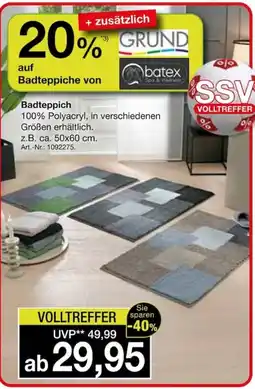 Möbel Inhofer Badteppich GRUND batex Angebot