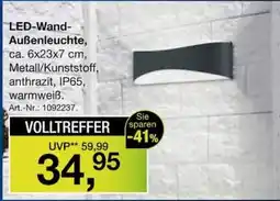 Möbel Inhofer LED-Wand-Außenleuchte Angebot