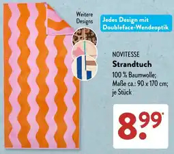 Aldi Süd NOVITESSE Strandtuch Angebot