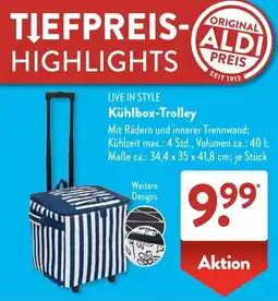 Aldi Süd LIVE IN STYLE Kühlbox-Trolley Angebot