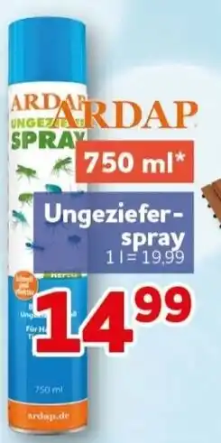 CENTERSHOP ARDAP Ungeziefer-Spray Angebot