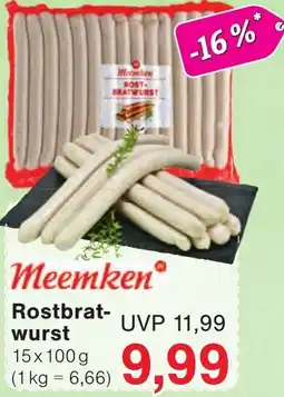 Wiglo Wunderland Meemken Rostbratwurst Angebot
