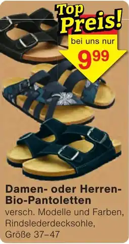Wiglo Wunderland Damen- oder Herren-Bio-Pantoletten Angebot