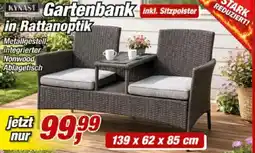 Posten Börse Kynast Gartenbank in Rattanoptik Angebot