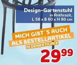 CENTERSHOP Design-Gartenstuhl in Anthrazit Angebot