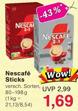 Wiglo Wunderland Nescafé Sticks Angebot