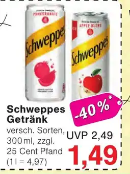 Wiglo Wunderland Schweppes Getränk Angebot