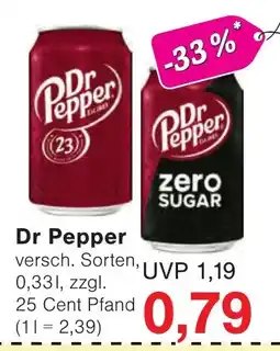 Wiglo Wunderland Dr Pepper Angebot