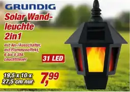 Posten Börse GRUNDIG Solar Wandleuchte 2in1 Angebot