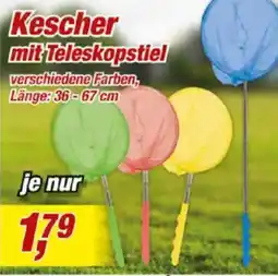 Posten Börse Kescher mit Teleskopstiel Angebot