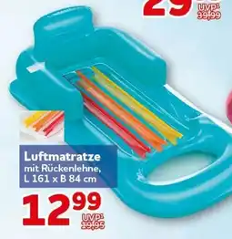 CENTERSHOP Luftmatratze mit Rückenlehne Angebot