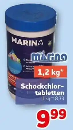 CENTERSHOP MARINA Schockchlor-tabletten Angebot