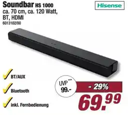 Poco Soundbar HS 1000 Hisense Angebot