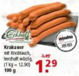 Multi Markt Krakauser mit Knoblauch Angebot