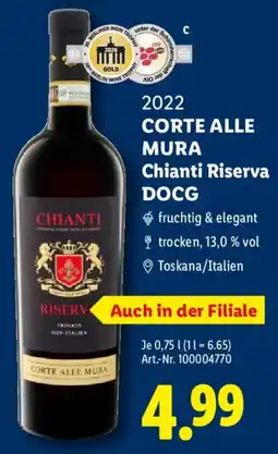 Lidl Corte Alle Mura Chianti Riserva DOCG Angebot