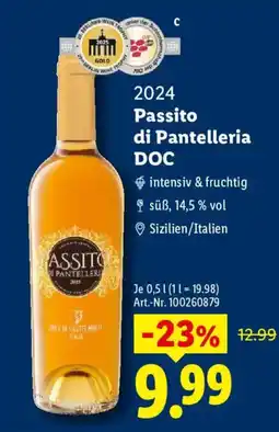 Lidl Passito di Pantelleria DOC Angebot