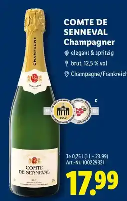 Lidl COMTE DE SENNEVAL Champagner Angebot