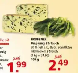 Multi Markt HOPFENER Bärlauch Schnittkäse Angebot