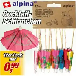 Posten Börse alpina Cocktail-Schirmchen Angebot