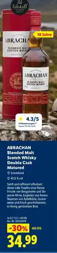 Lidl ABRACHAN Blended Malt Scotch Whisky Double Cask Matured Angebot