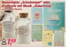 Posten Börse Wunschglas „Schutzengel“ oder Grußkarte mit Musik „Geburtstag“ Angebot