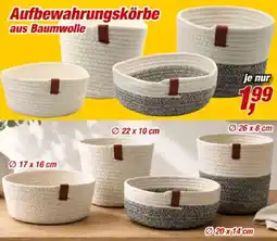 Posten Börse Aufbewahrungskörbe aus Baumwolle Angebot