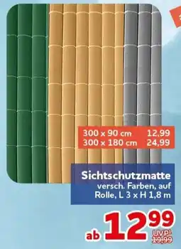 CENTERSHOP Sichtschutzmatte Angebot