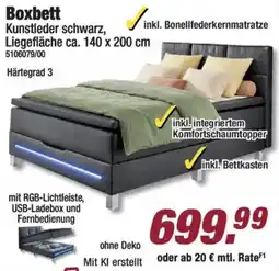 Poco Boxbett Kunstleder schwarz Angebot