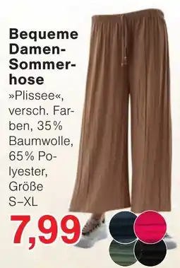 Wiglo Wunderland Bequeme Damen-Sommerhose »Plisseé« Angebot