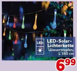 CENTERSHOP LED-Solar-Lichterkette Wassertropfen Angebot