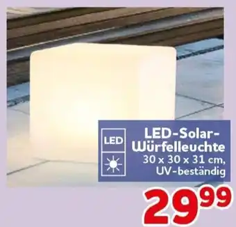 CENTERSHOP LED-Solar-Würfelleuchte Angebot